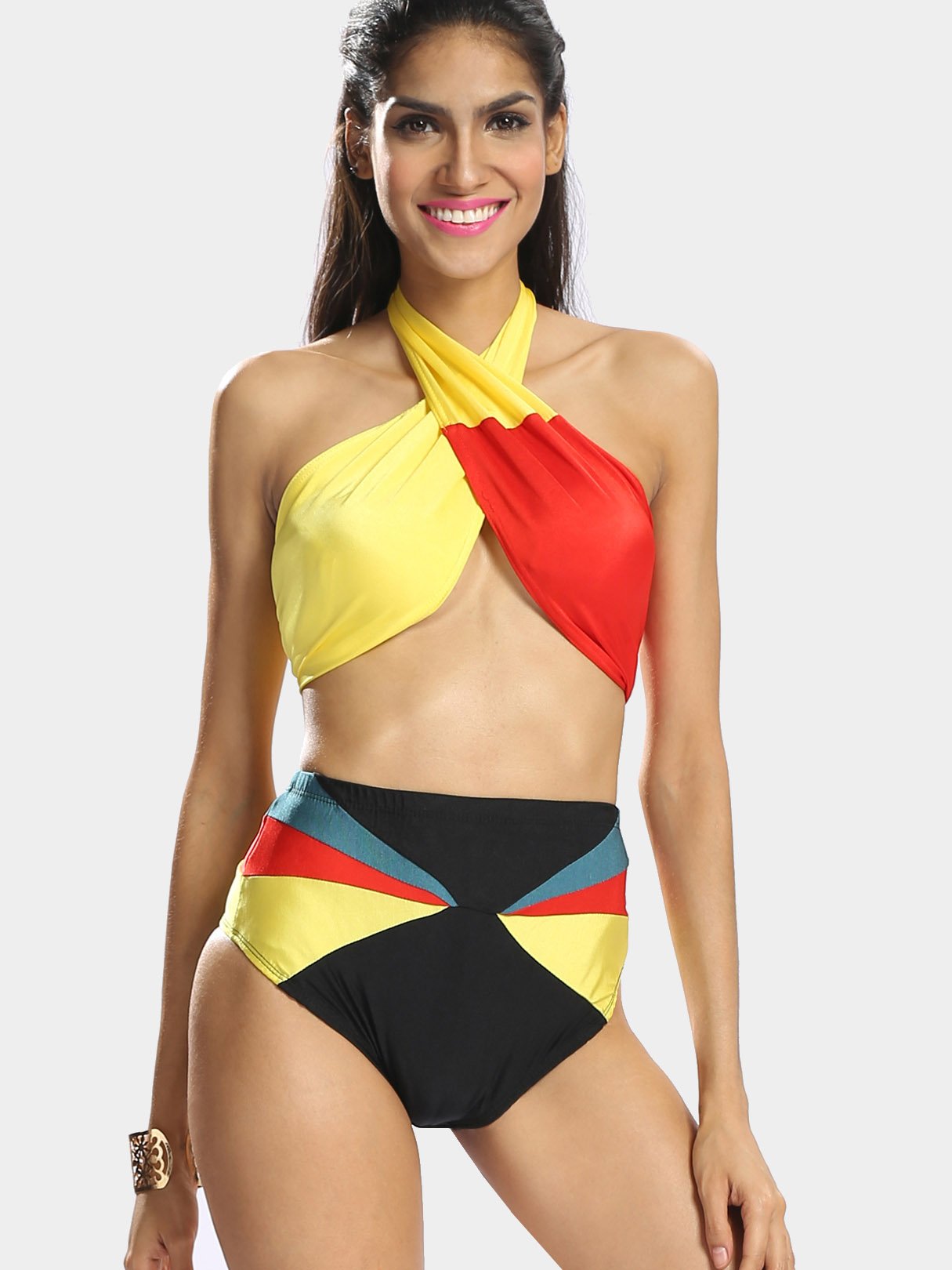 Wholesale Halter Sleeveless 2 Piece Bikini