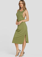 ODM Ladies Sleeveless Midi Dress