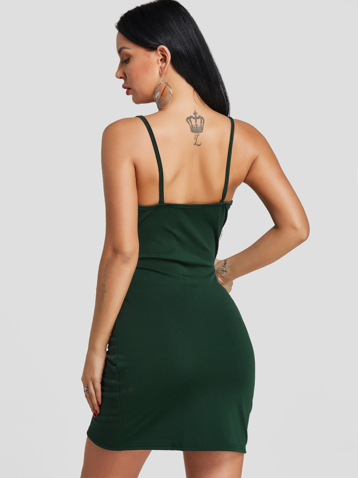 NEW FEELING Womens Green Mini Dresses