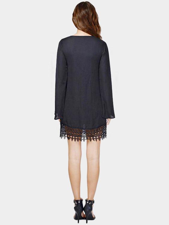 NEW FEELING Womens Black Casual Dresses