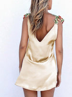 OEM Ladies Gold Mini Dresses