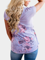 NEW FEELING Womens Floral T-Shirts