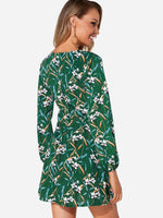 NEW FEELING Womens Green Floral Dresses