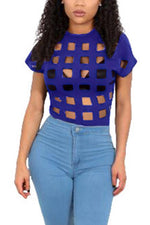OEM Ladies Grid T-Shirts