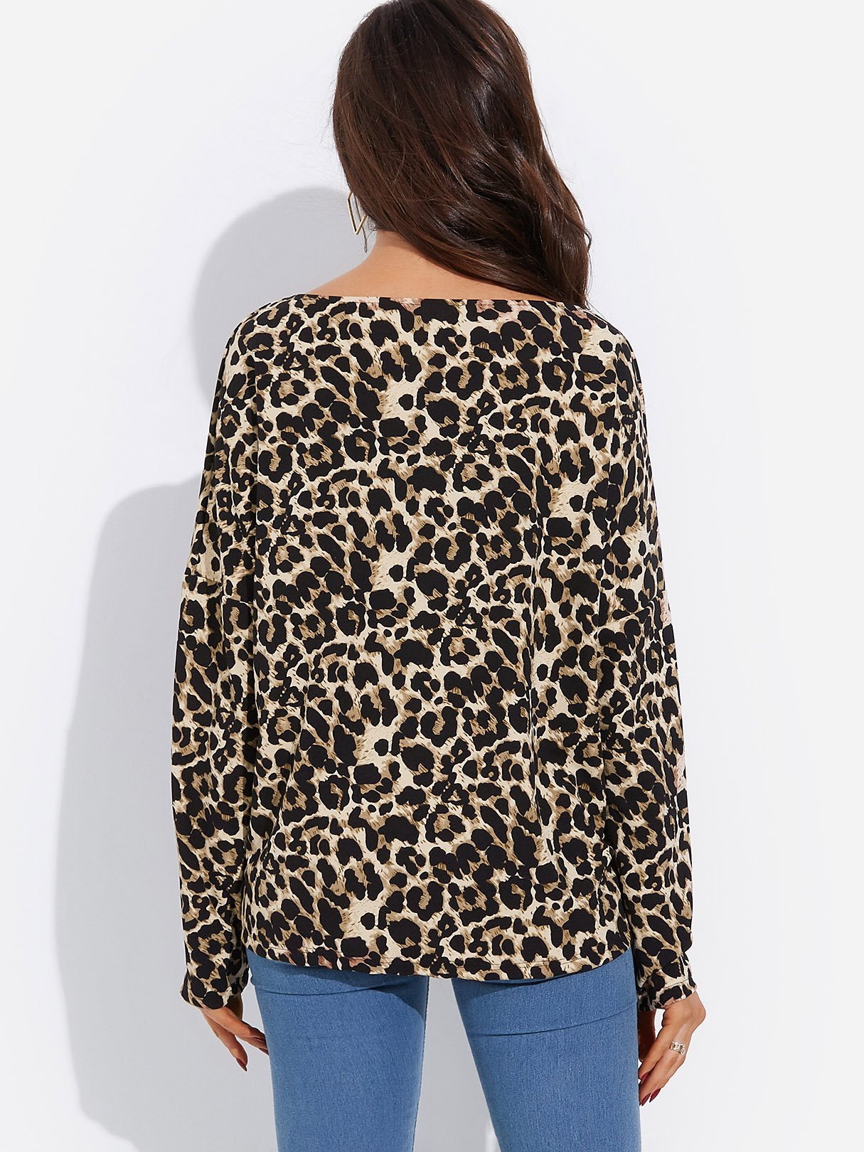 NEW FEELING Womens Leopard T-Shirts