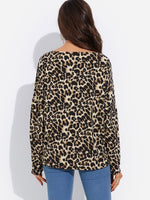 NEW FEELING Womens Leopard T-Shirts