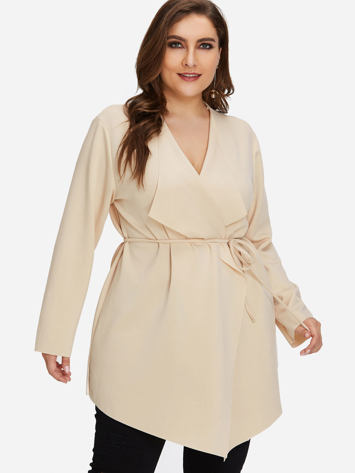 OEM Ladies Apricot Plus Size Coats & Jackets