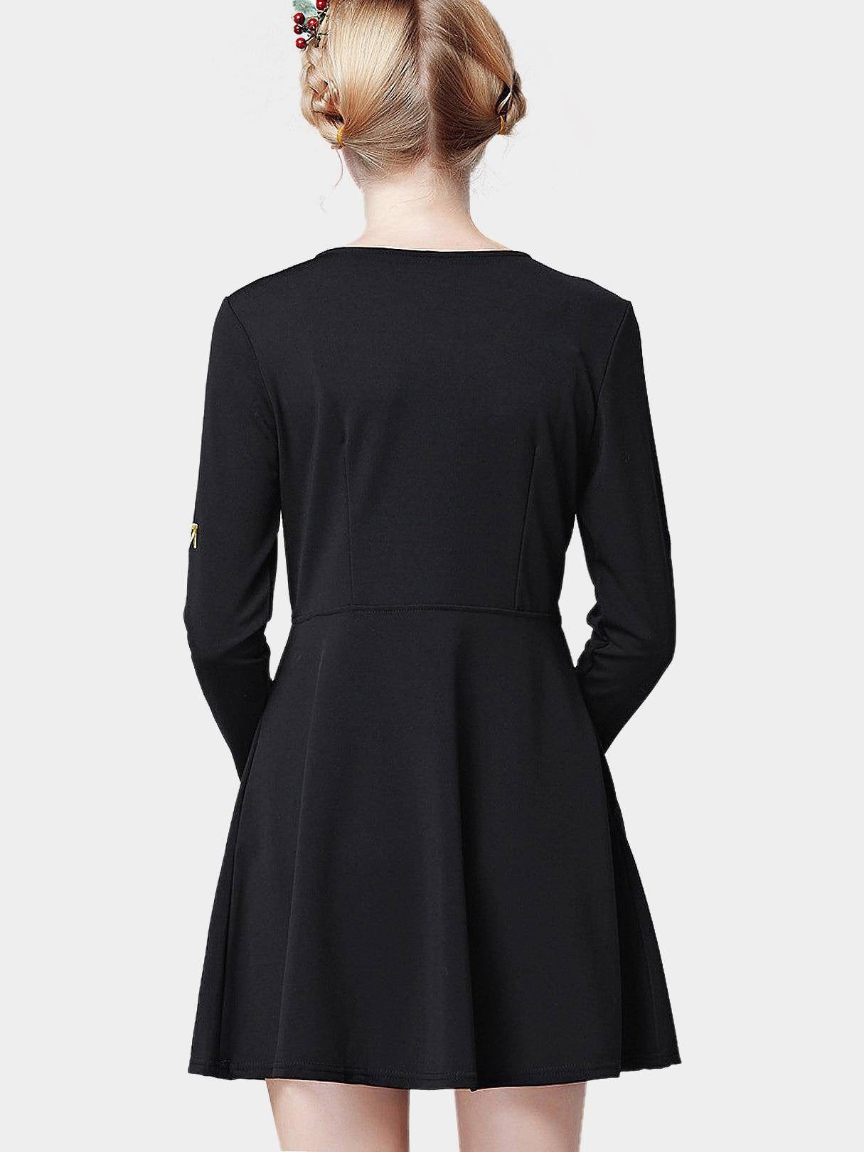 NEW FEELING Womens Black Mini Dresses