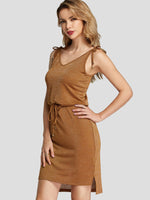 OEM Ladies Brown Casual Dresses
