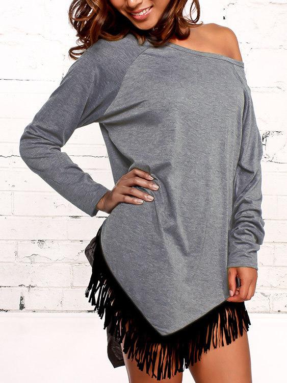 OEM Ladies Grey Mini Dresses