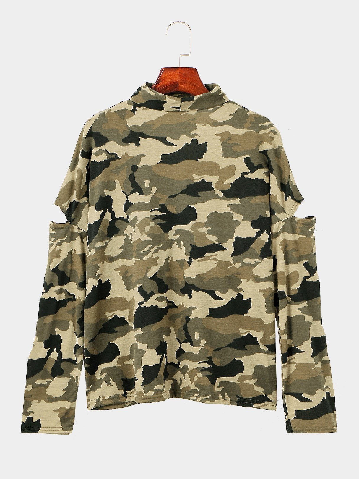 NEW FEELING Womens Camouflage T-Shirts