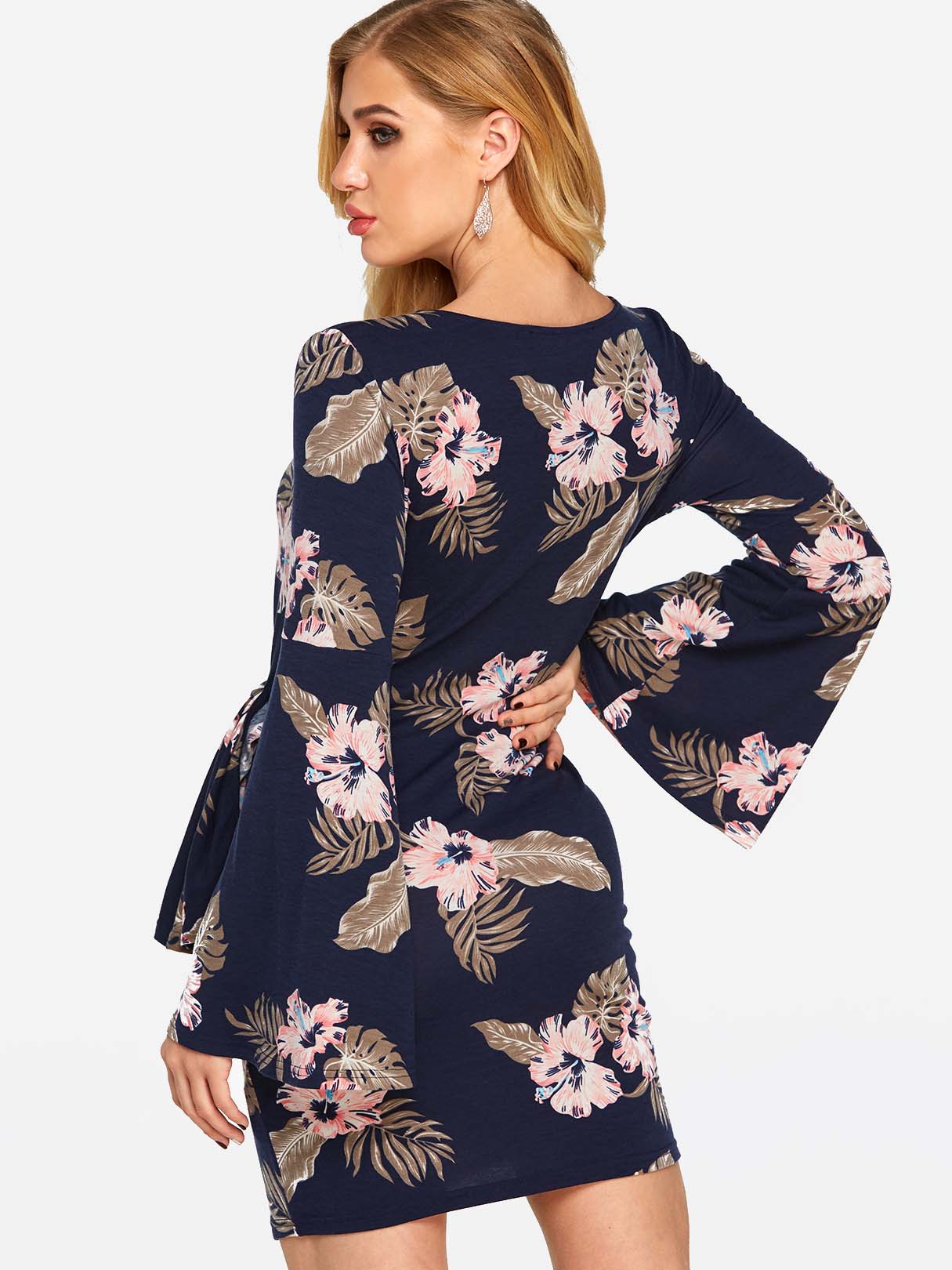 NEW FEELING Womens Floral Floral Dresses
