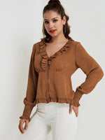 ODM Ladies Long Sleeve Blouses