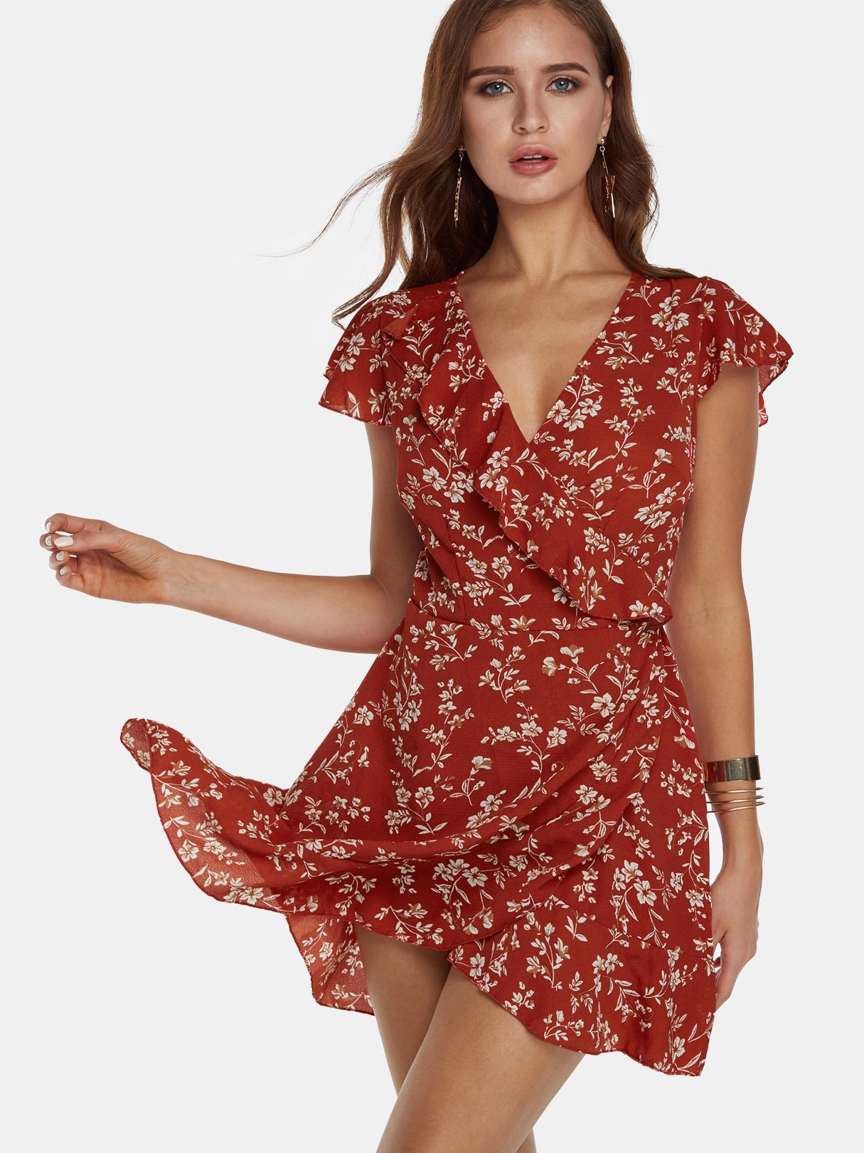 ODM Ladies Short Sleeve Mini Dress
