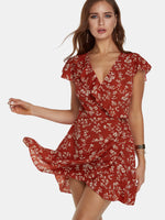 ODM Ladies Short Sleeve Mini Dress