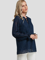 OEM Ladies Navy Blouses