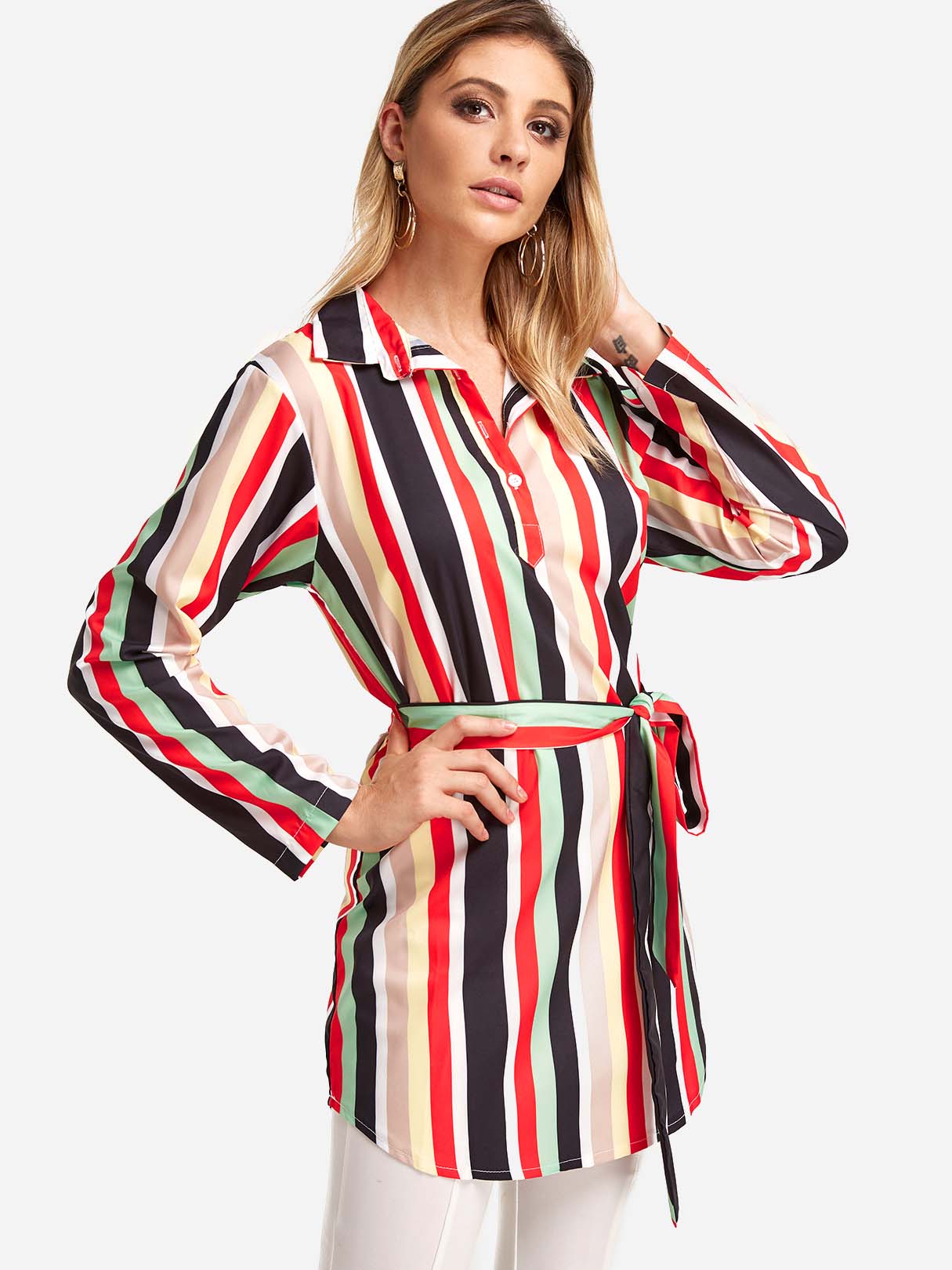 OEM Ladies Striped T-Shirts