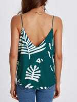 NEW FEELING Womens Green Camis