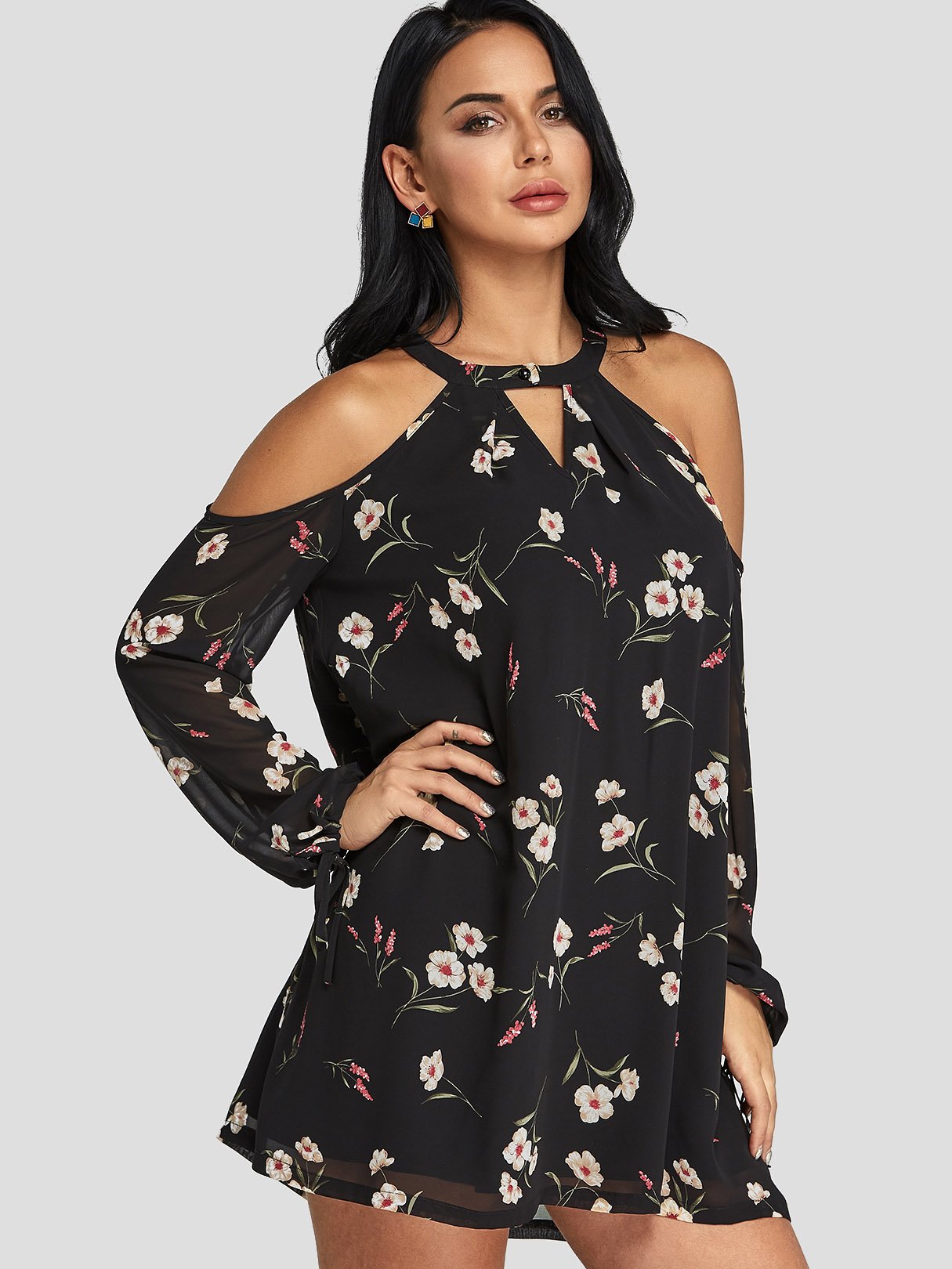 ODM Ladies Long Sleeve Mini Dresses