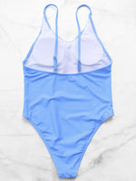 NEW FEELING Womens Blue One-Pieces