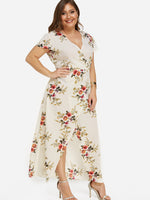 OEM Ladies Floral Plus Size Dresses