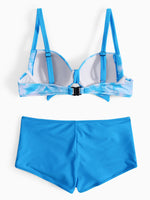 NEW FEELING Womens Blue Bikinis