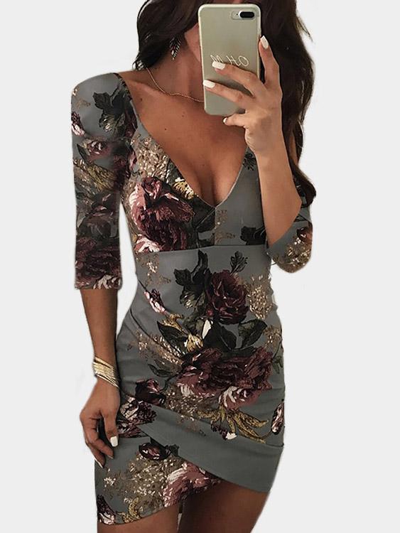 OEM Ladies Grey Mini Dresses