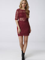 ODM Navy And Cream Shift Dress