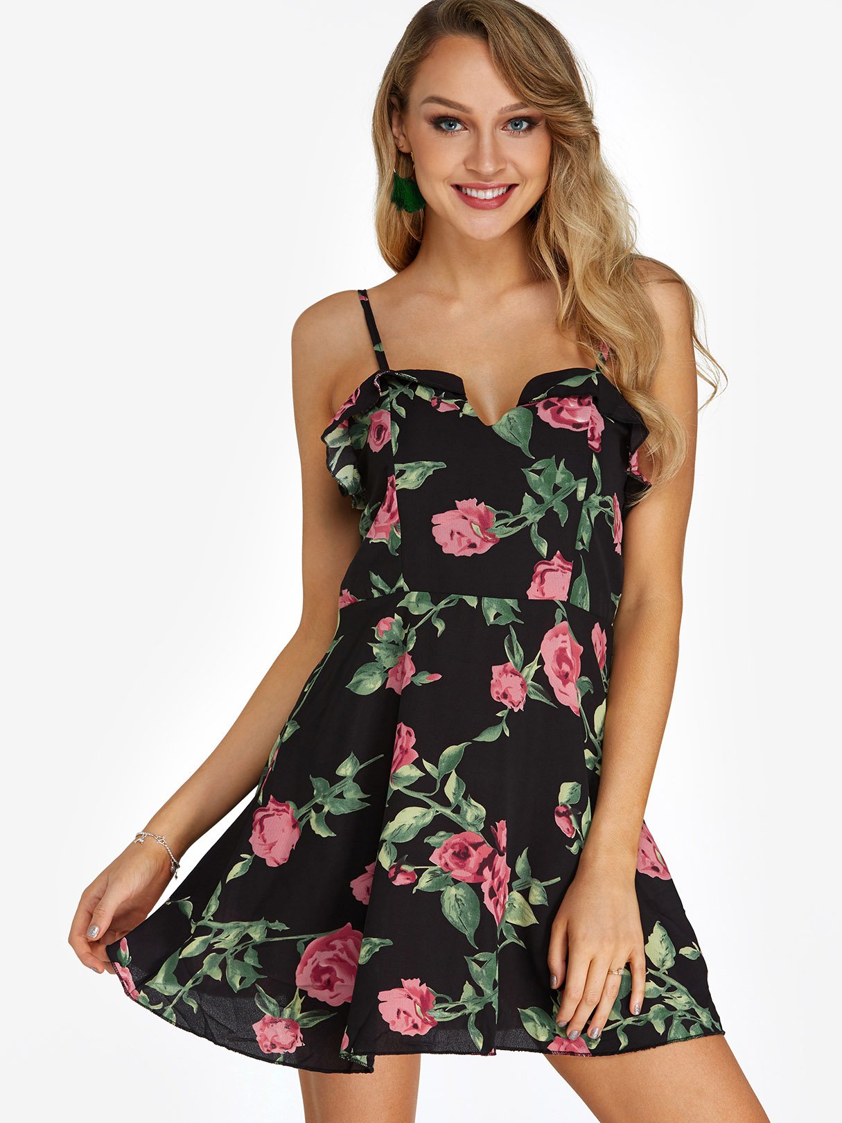 OEM Ladies Black Mini Dresses