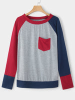 NEW FEELING Womens Burgundy T-Shirts
