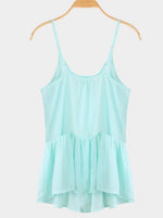 NEW FEELING Womens Light Green Camis