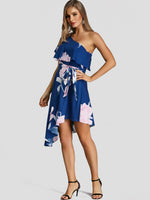 OEM Ladies Navy Floral Dresses
