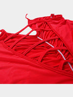 NEW FEELING Womens Red Sexy Dresses
