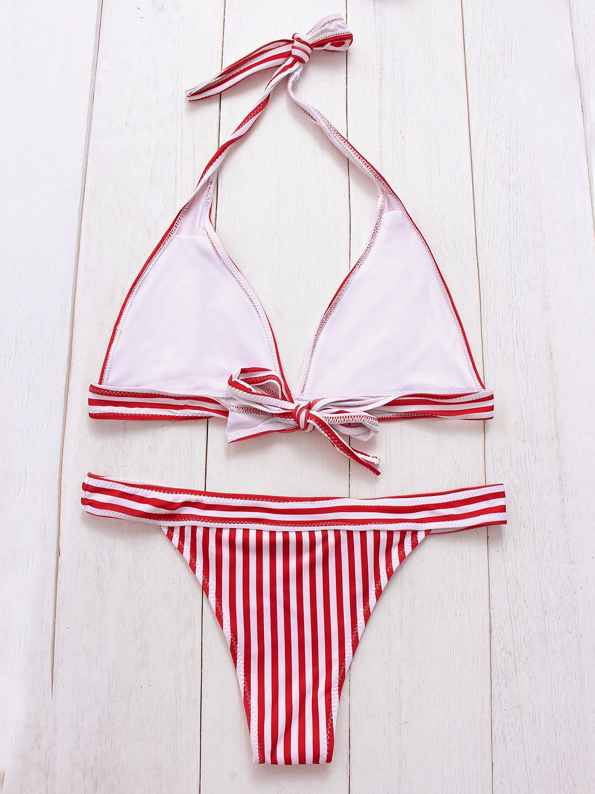NEW FEELING Womens Red Bikinis