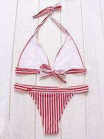 NEW FEELING Womens Red Bikinis
