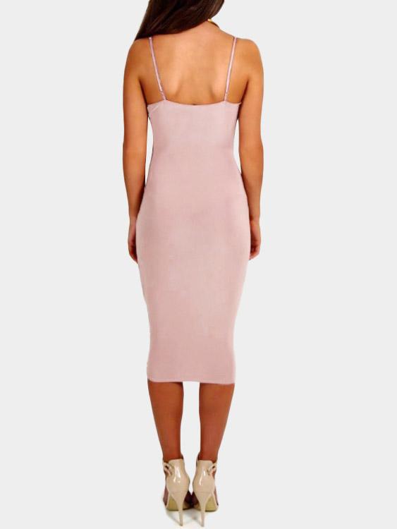 NEW FEELING Womens Pink Midi Dresses