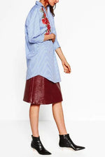 NEW FEELING Womens Striped Blouses