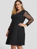 ODM Ladies Long Sleeve Plus Size Dress