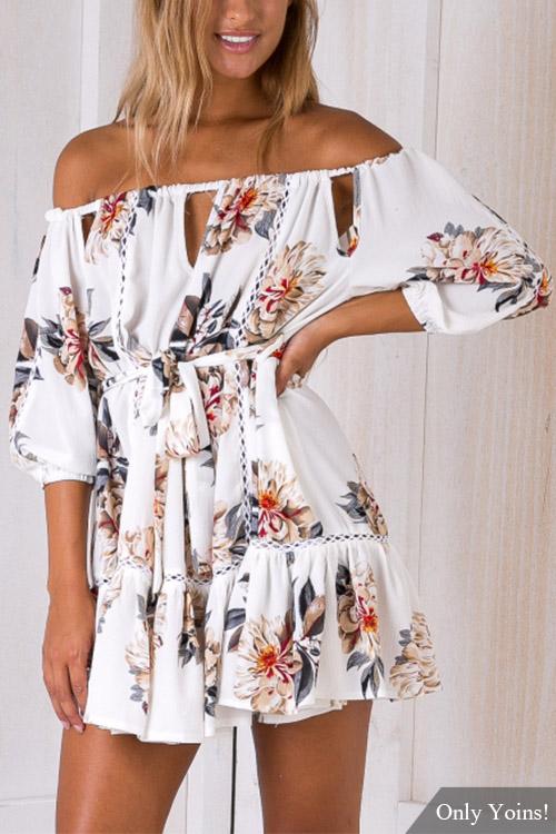 ODM Ladies 3/4 Sleeve Mini Dress