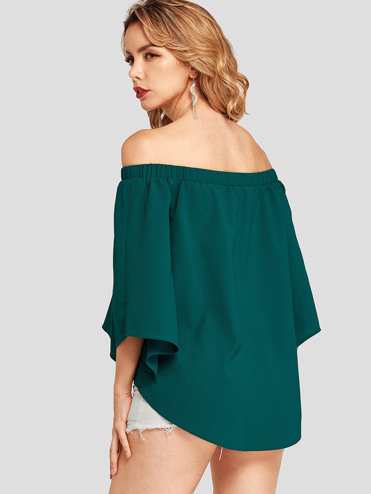 ODM Ladies Half Sleeve Blouses