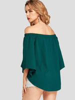 ODM Ladies Half Sleeve Blouses