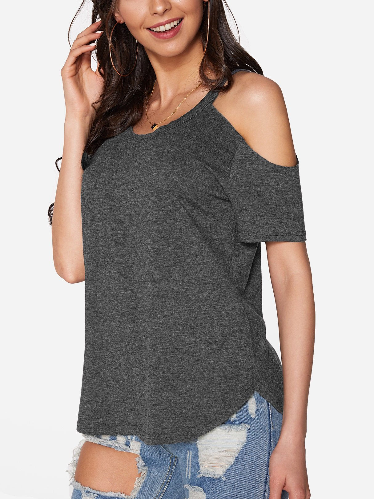 OEM Ladies Grey T-Shirts