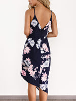 NEW FEELING Womens Navy Floral Dresses