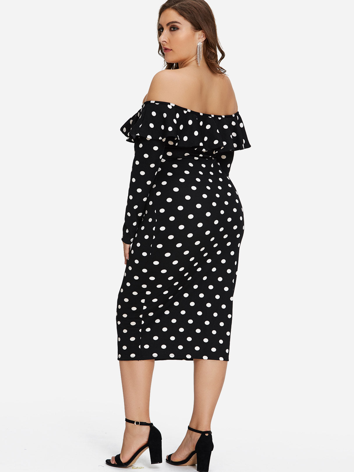 NEW FEELING Womens Black Plus Size Dresses