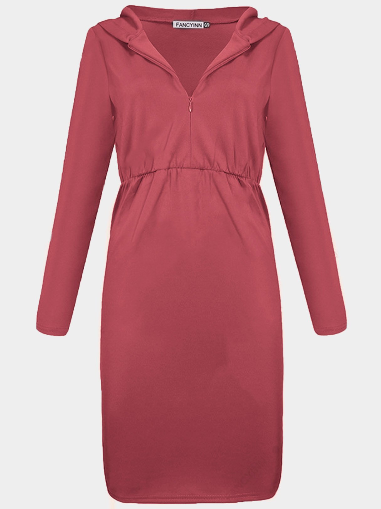 NEW FEELING Womens Red V-Neck Dresses