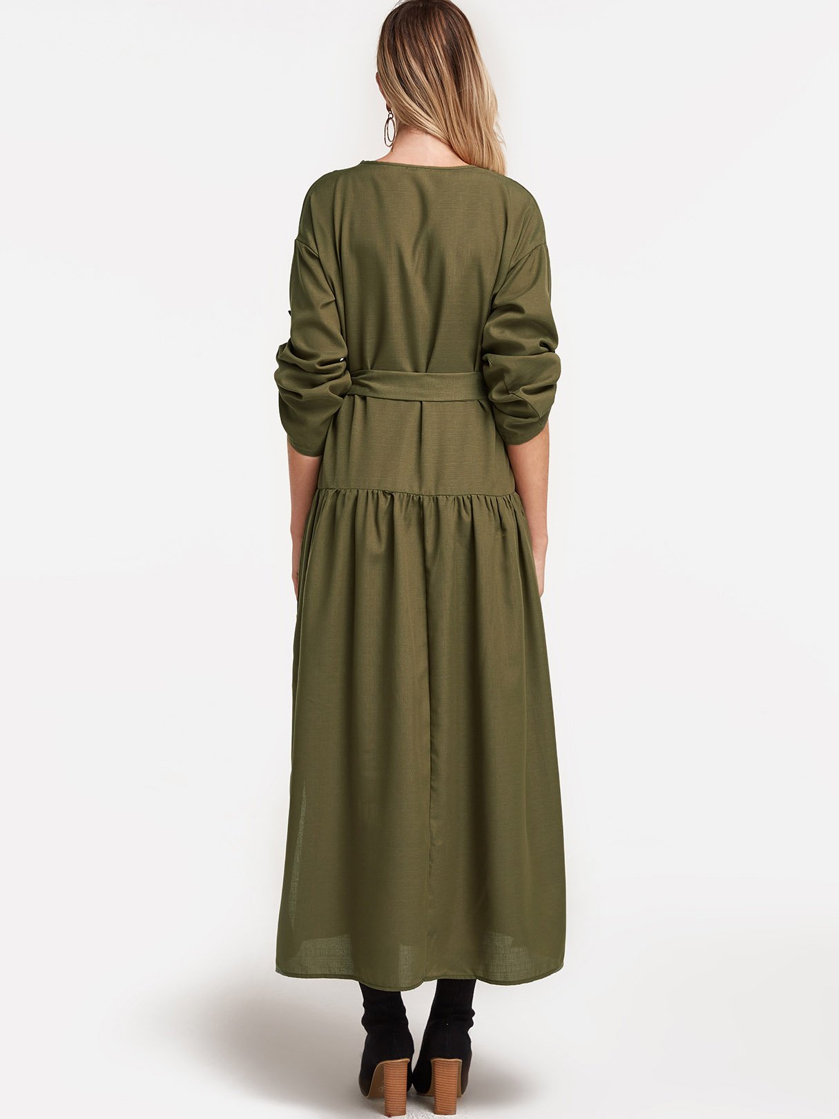 NEW FEELING Womens Green Maxi Dresses