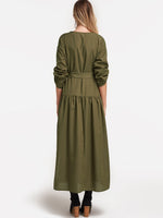 NEW FEELING Womens Green Maxi Dresses