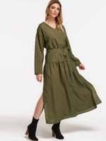 OEM ODM Womens Long Sleeve Maxi Dress
