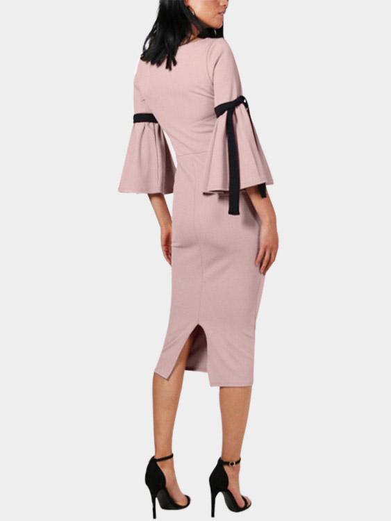NEW FEELING Womens Pink Casual Dresses