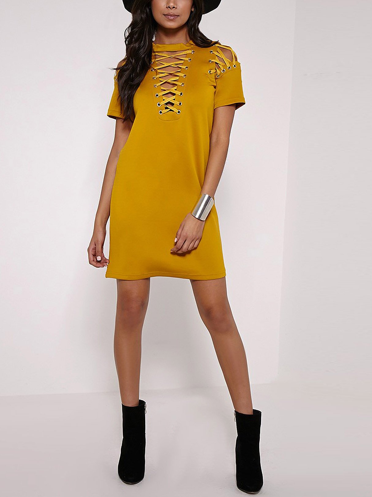 ODM Ladies Short Sleeve Casual Dress
